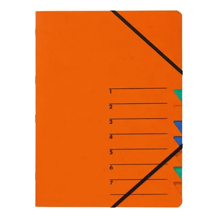 Pagna 6386609 Ordnungsmappe Easy 1-7, orange, 7 tlg.