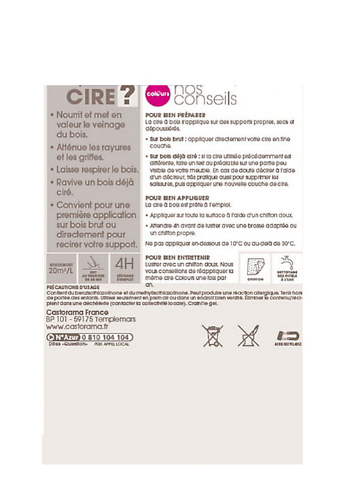 Cire liquide meubles et boiseries Chêne foncé 500 ml