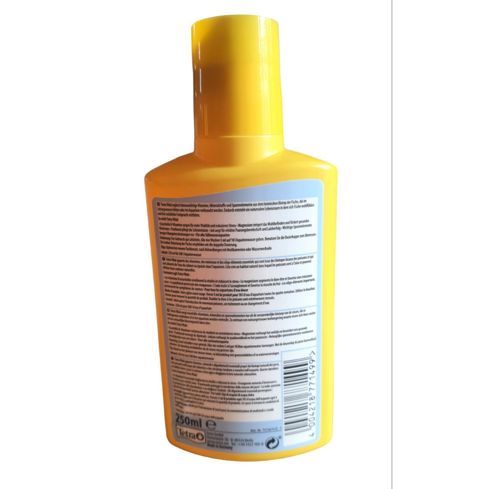 Vital 250ml apporte des vitamines et mineraux pour poisson