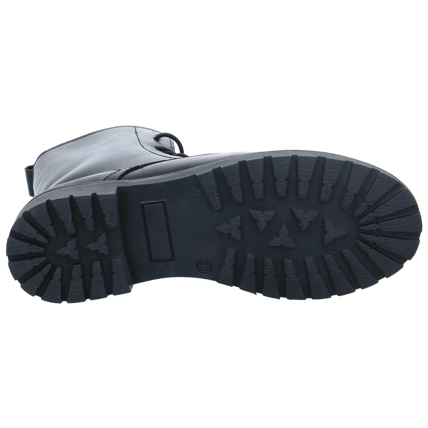 SCHUHENGEL Boot Schwarz Leder  mit Lammfellfutter