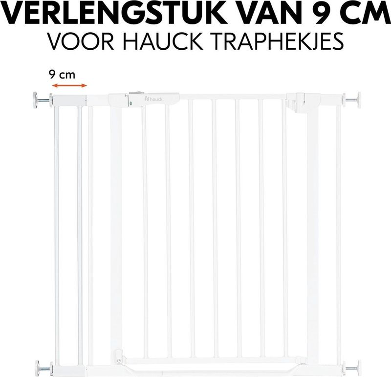 Veiligheidshekverlenging - 9 cm - Inclusief Aansluitingen - Geschikt voor Diverse Deuren
