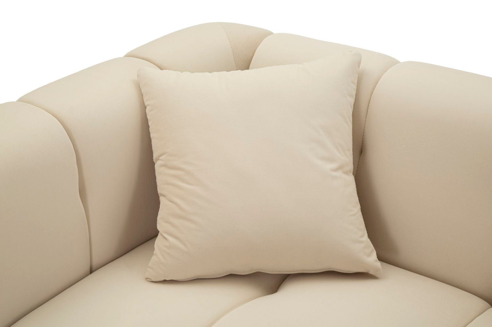 Mauro Ferretti Alma Sofa 2 plaatsen in metaal en fluwelen rÃ¨me