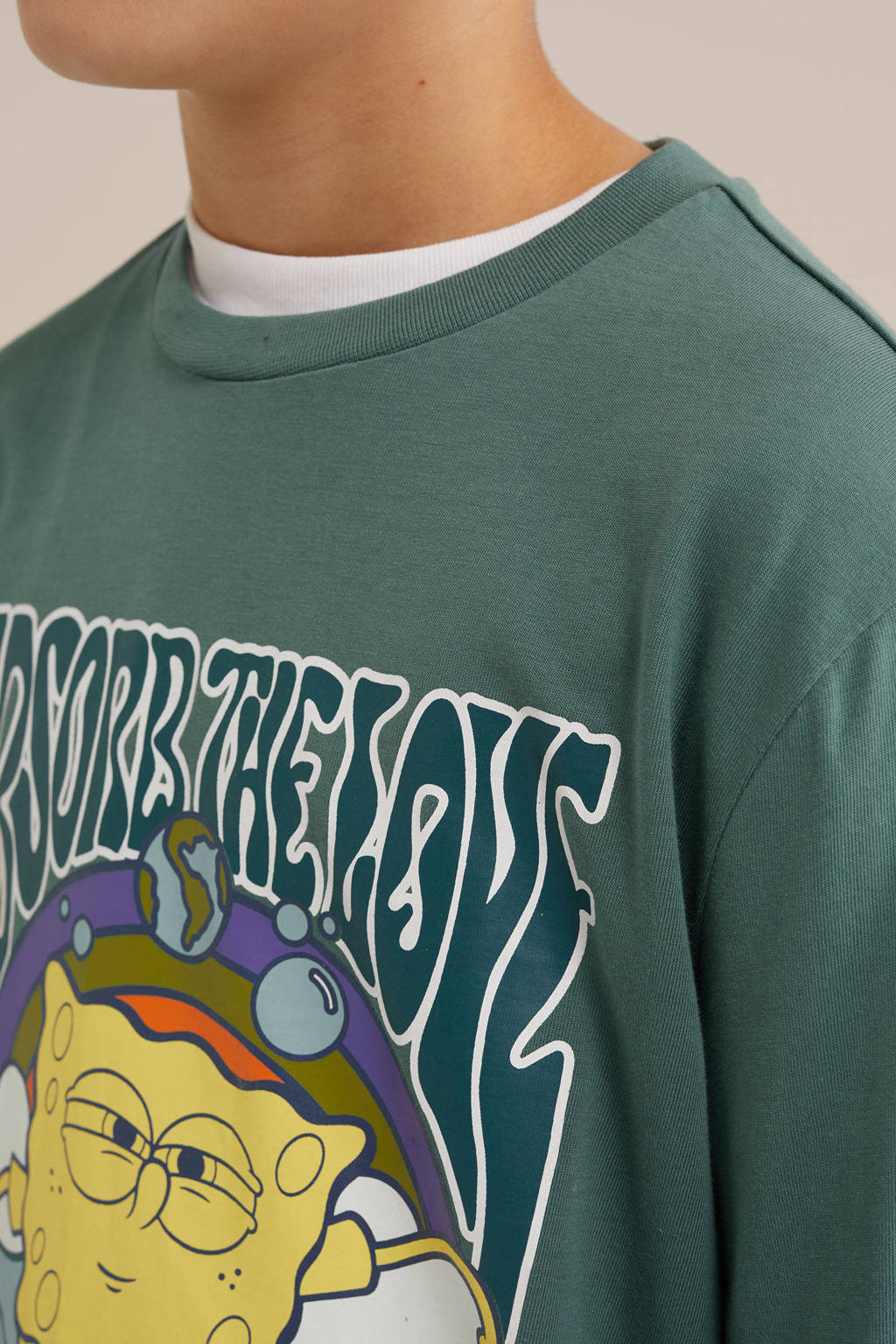 WE Fashion sweater groen
