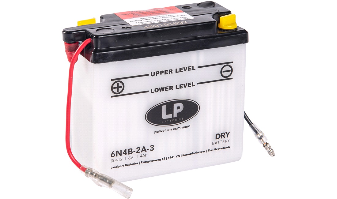Batteri LP 6V-4Ah åben syre, GN400 80-83