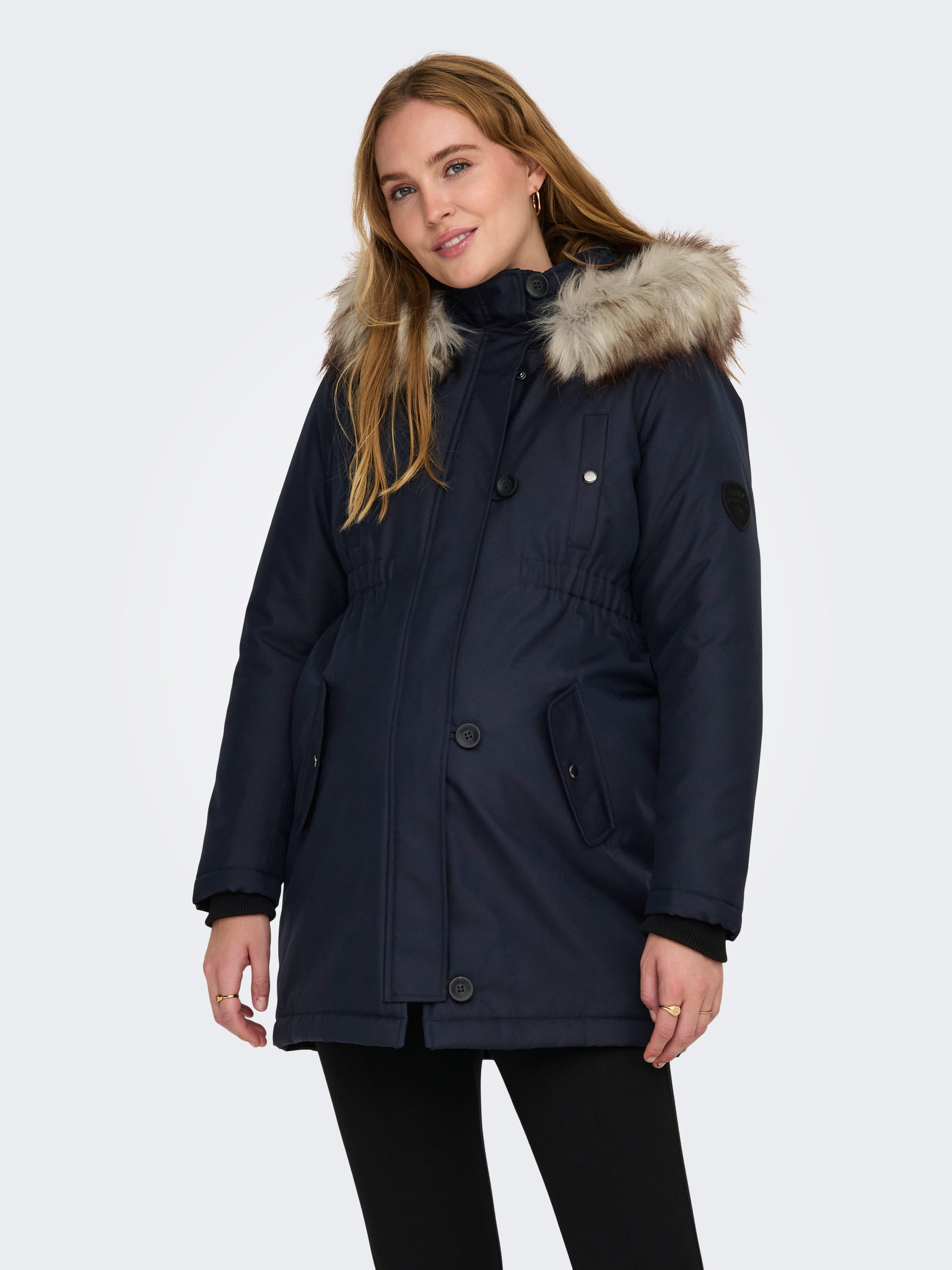OLMIRIS Langer Parka Night Sky