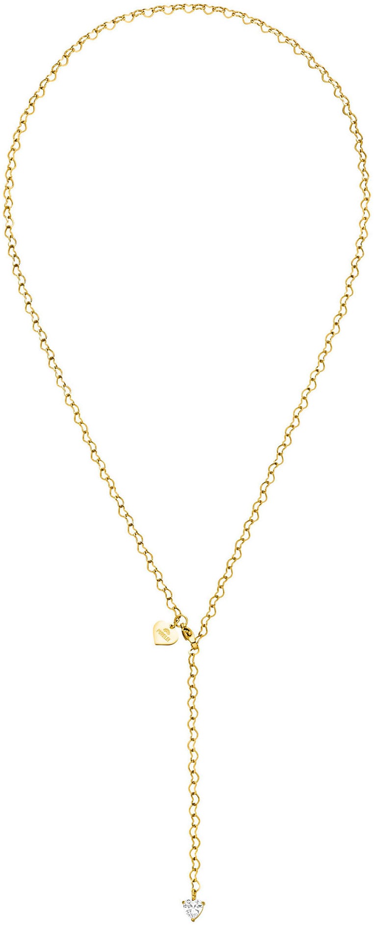 Purelei Y-Kette »Schmuck Geschenk Endless Love Herz Glitzer« mit Zirkonia (synth.)
