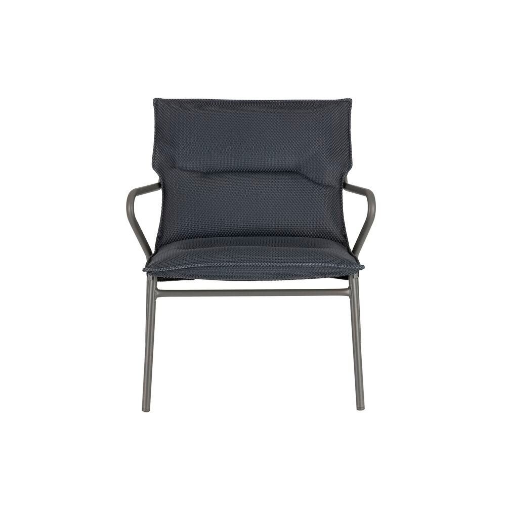 Gepolsterter niedriger Loungesessel mit großem Sitzkomfort Vence BeComfort® Grau Dark Grey