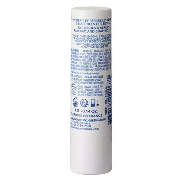 MKL Green Nature - Aqua: Bálsamo Labial Orgânico Dermoprotetor** 4g