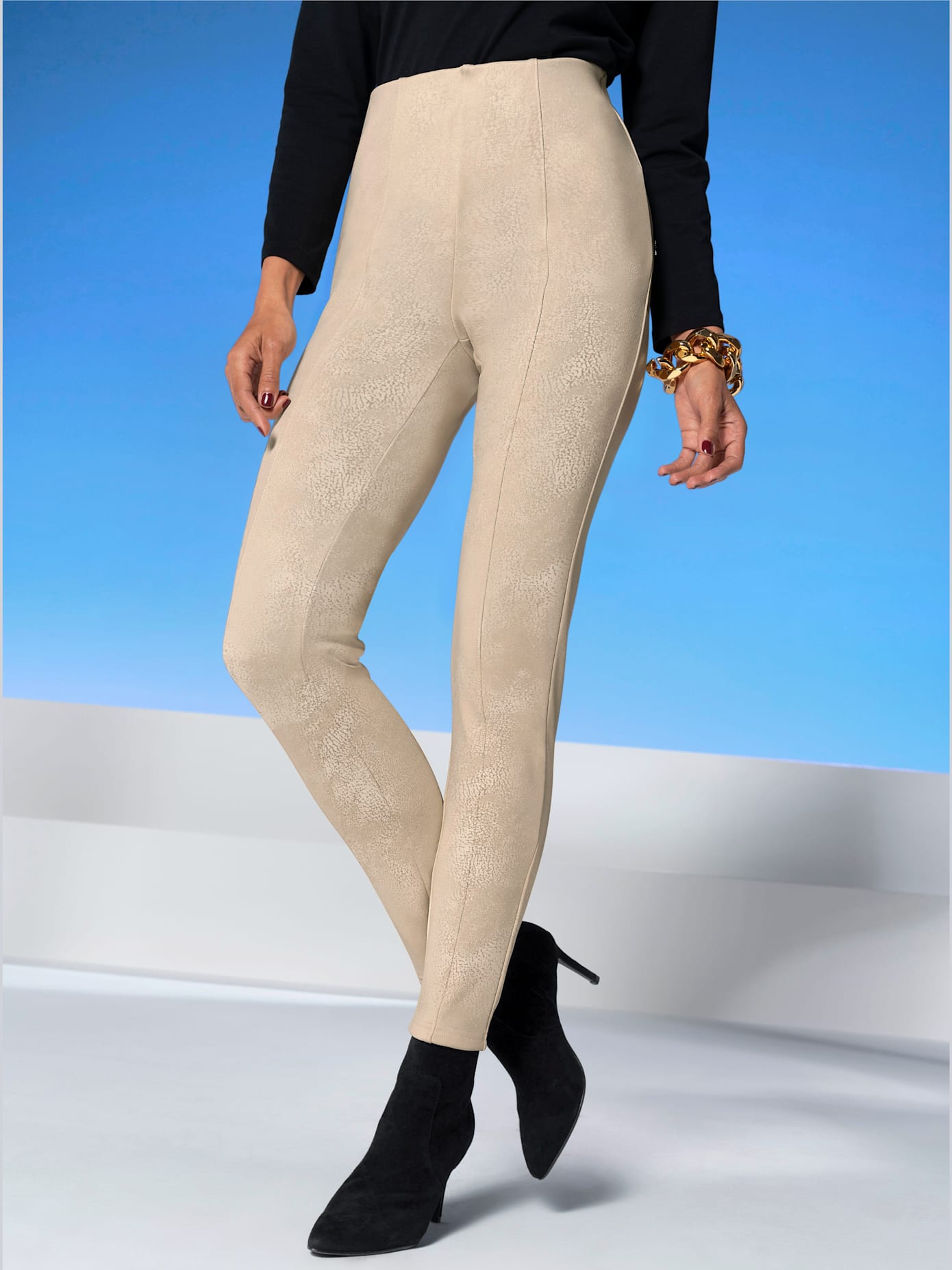 Pantalon revêtement mat et brillant