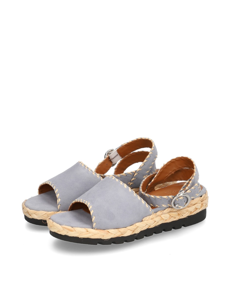 Veloursleder Sandale