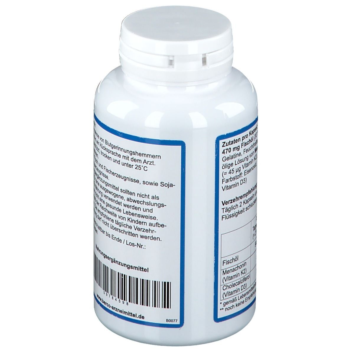 VITAMIN K2 + D3 BERCO