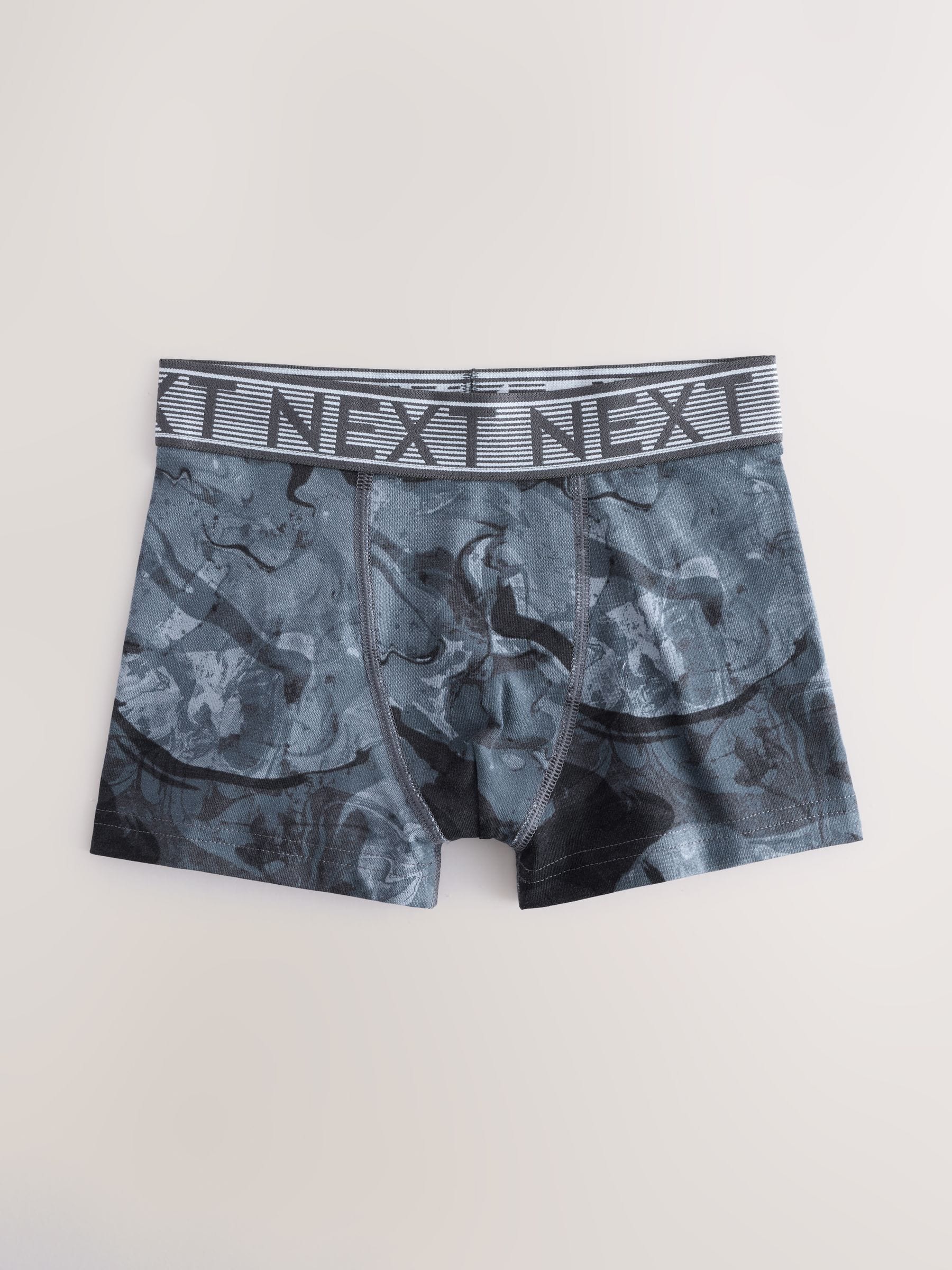 Blauwe marmerprint - Verpakking van 5 boxers (2-16jr)