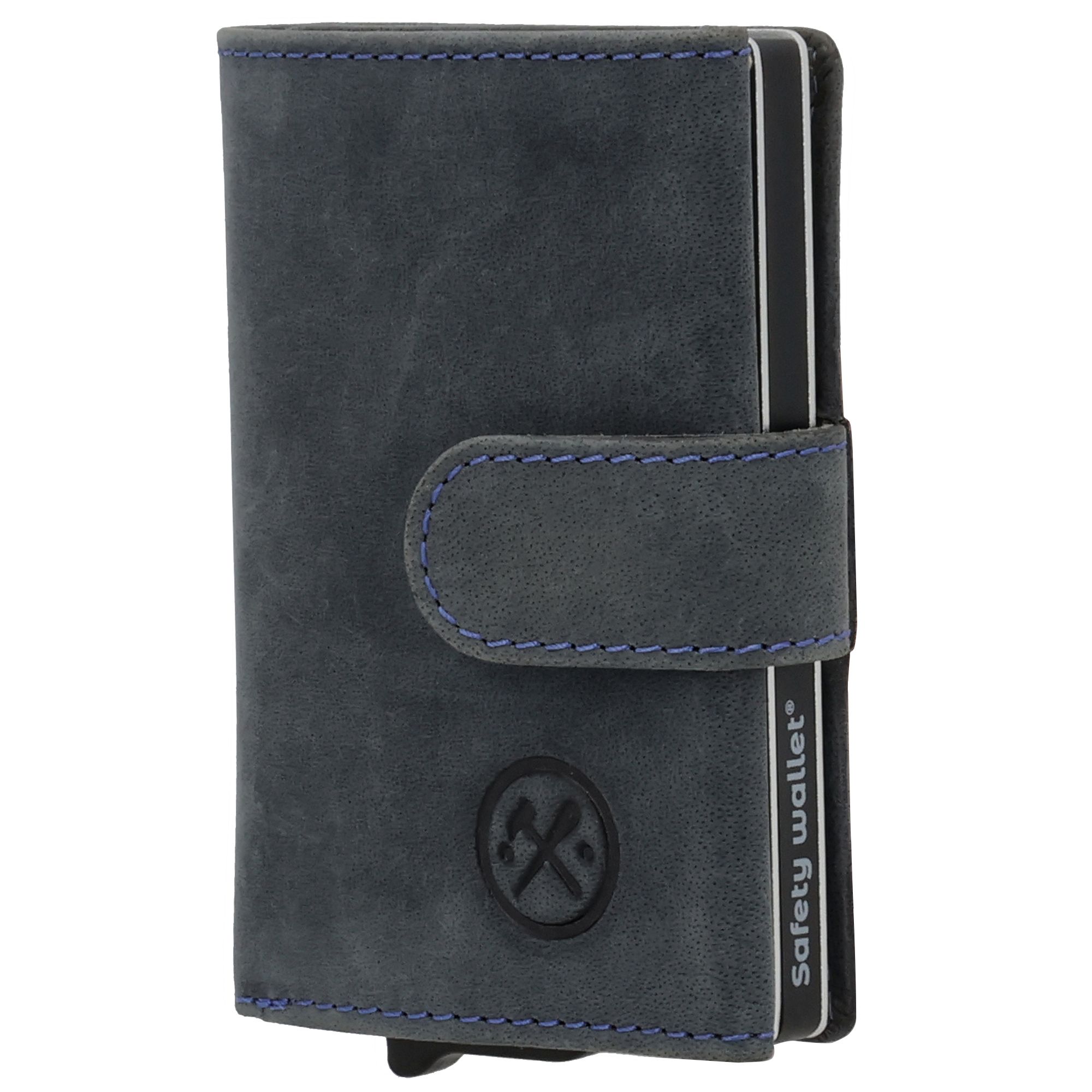 Hide & Stitches Idaho Assorti Safety Wallet Donkerblauw