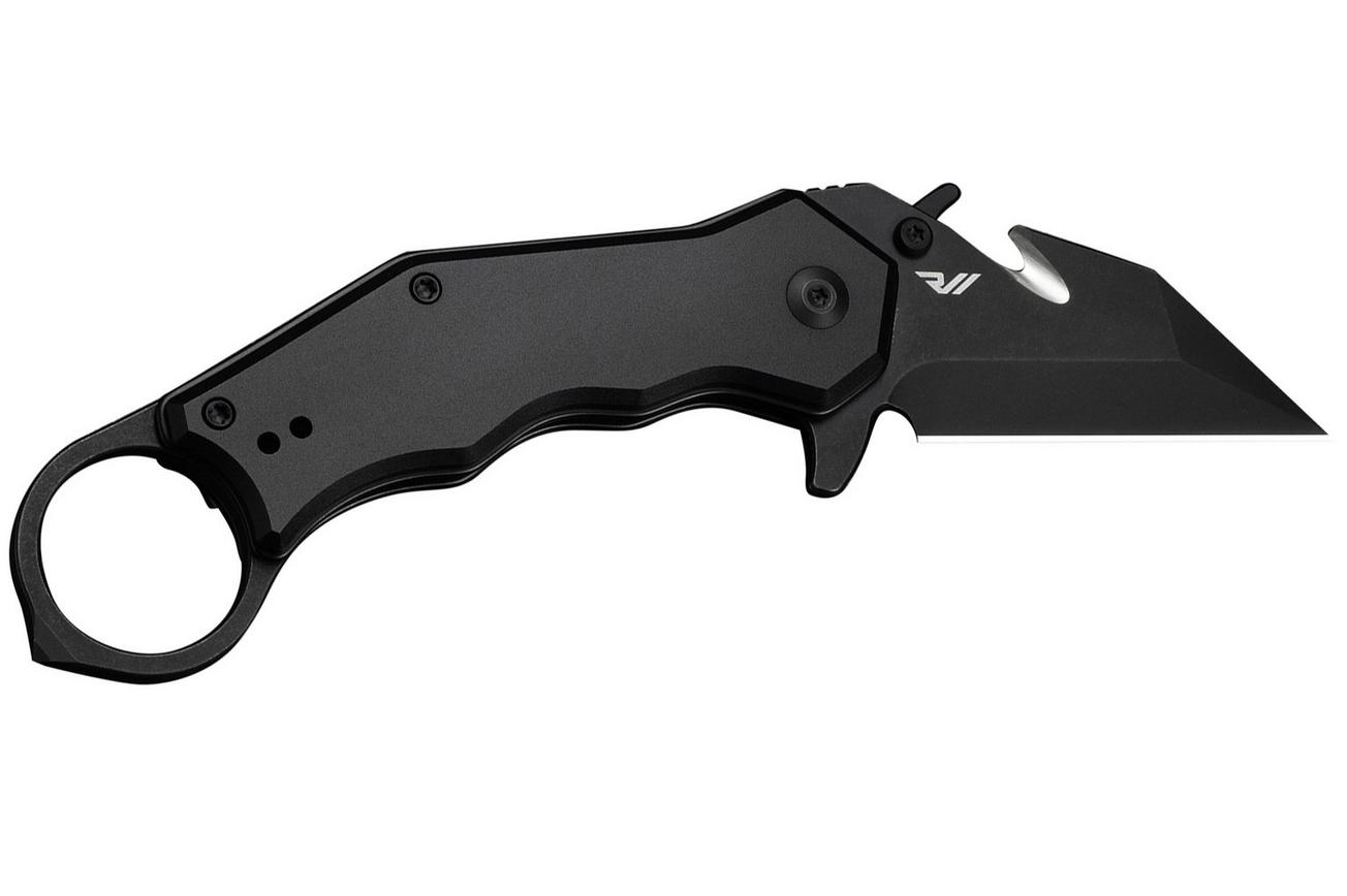 Civivi Amaroq C24018-2 Blackwashed Nitro-V, Black Aluminium, zakmes, Tony Sentmanat design