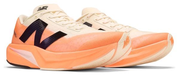 Chaussures Running New Balance FuelCell Rebel v4 Orange/Blanc Homme