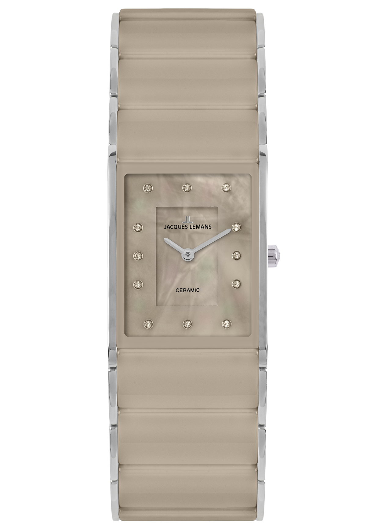 Jacques Lemans Damenuhr Dublin HighTech Ceramic taupe
