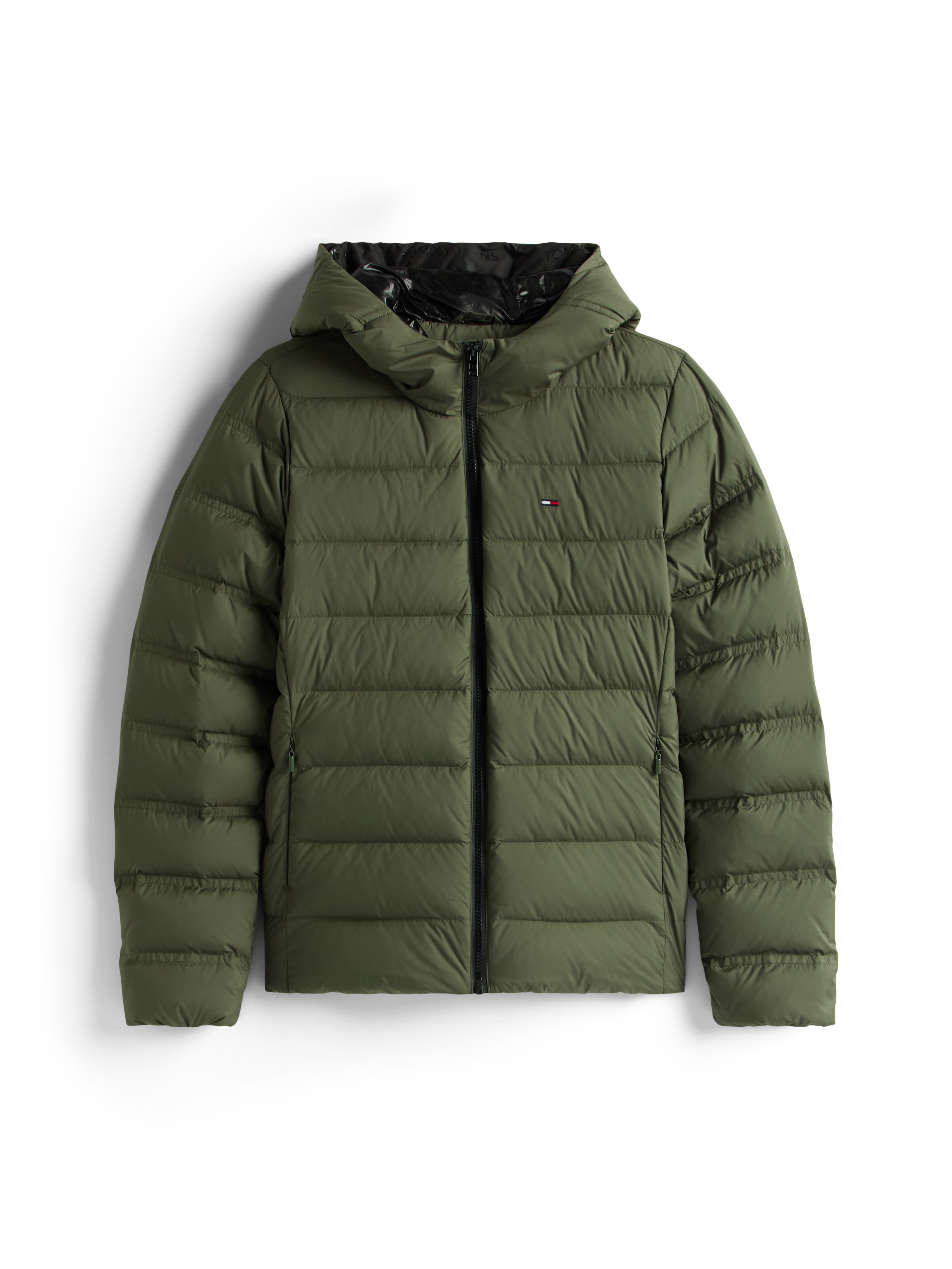 Tommy Jeans Steppjacke »TJW SLIM HOOD PRNT DOWN JCKT EXT« mit Kapuze