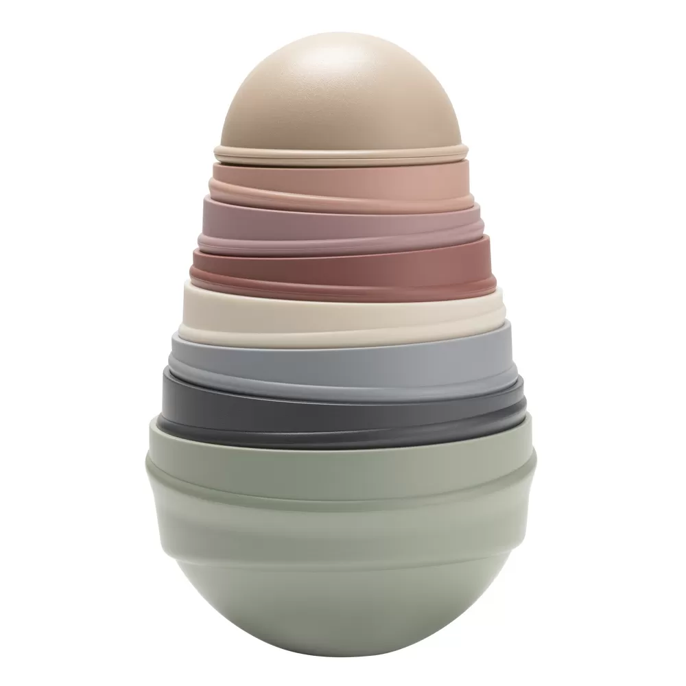 BIBS Wobbly Tower - Pastel Rainbow