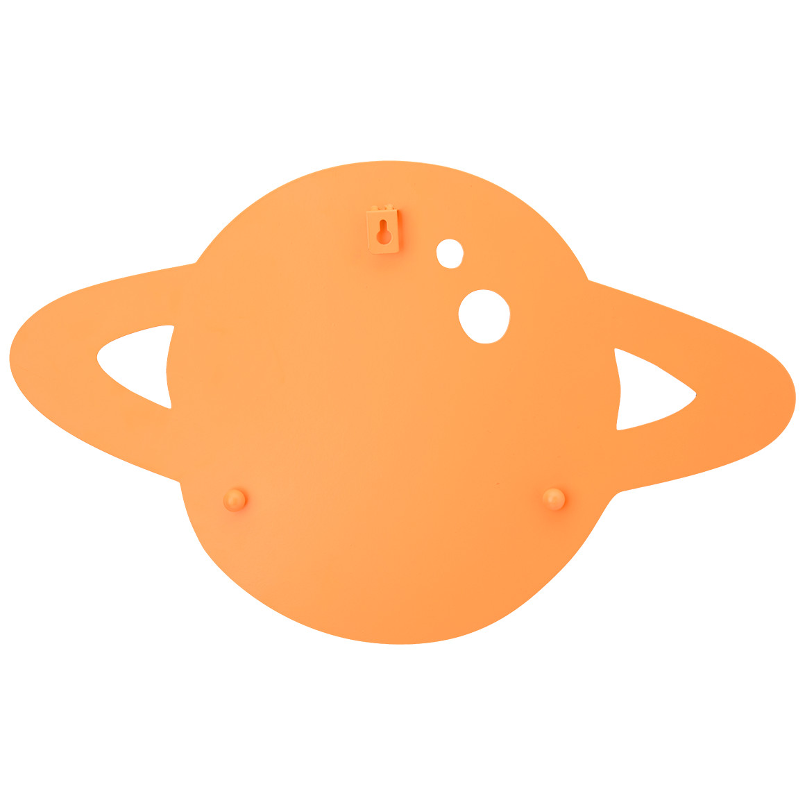 Metall-Wanddeko in Planeten-Optik orange