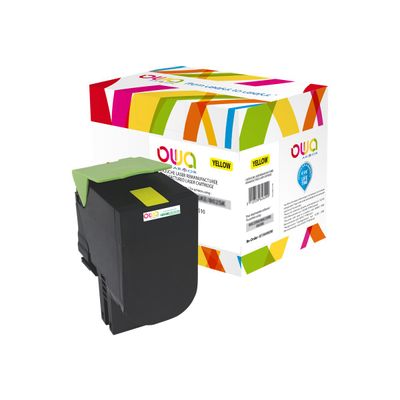 Cartouche laser compatible Lexmark 802H - jaune - Owa K15812OW