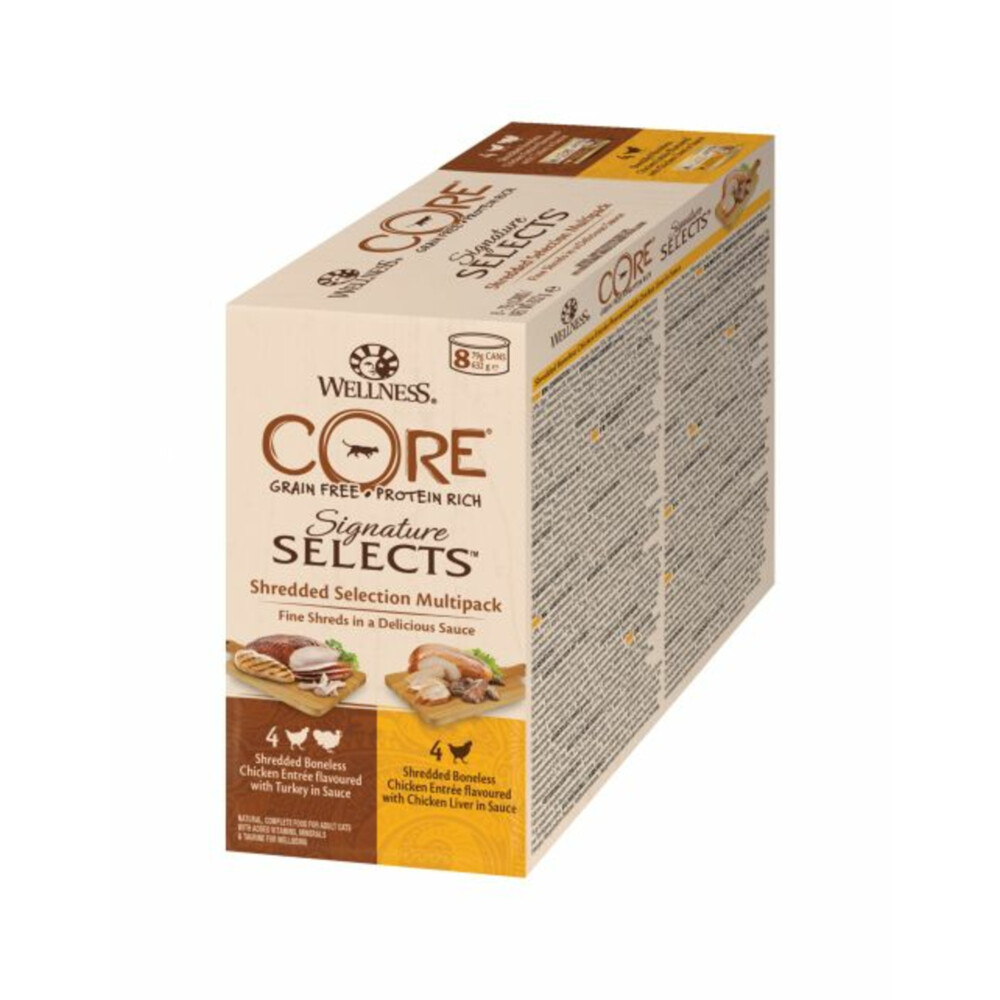 Wellness Core Kattenvoer Signature Selects Shreded 8-pack8 x 79 gr