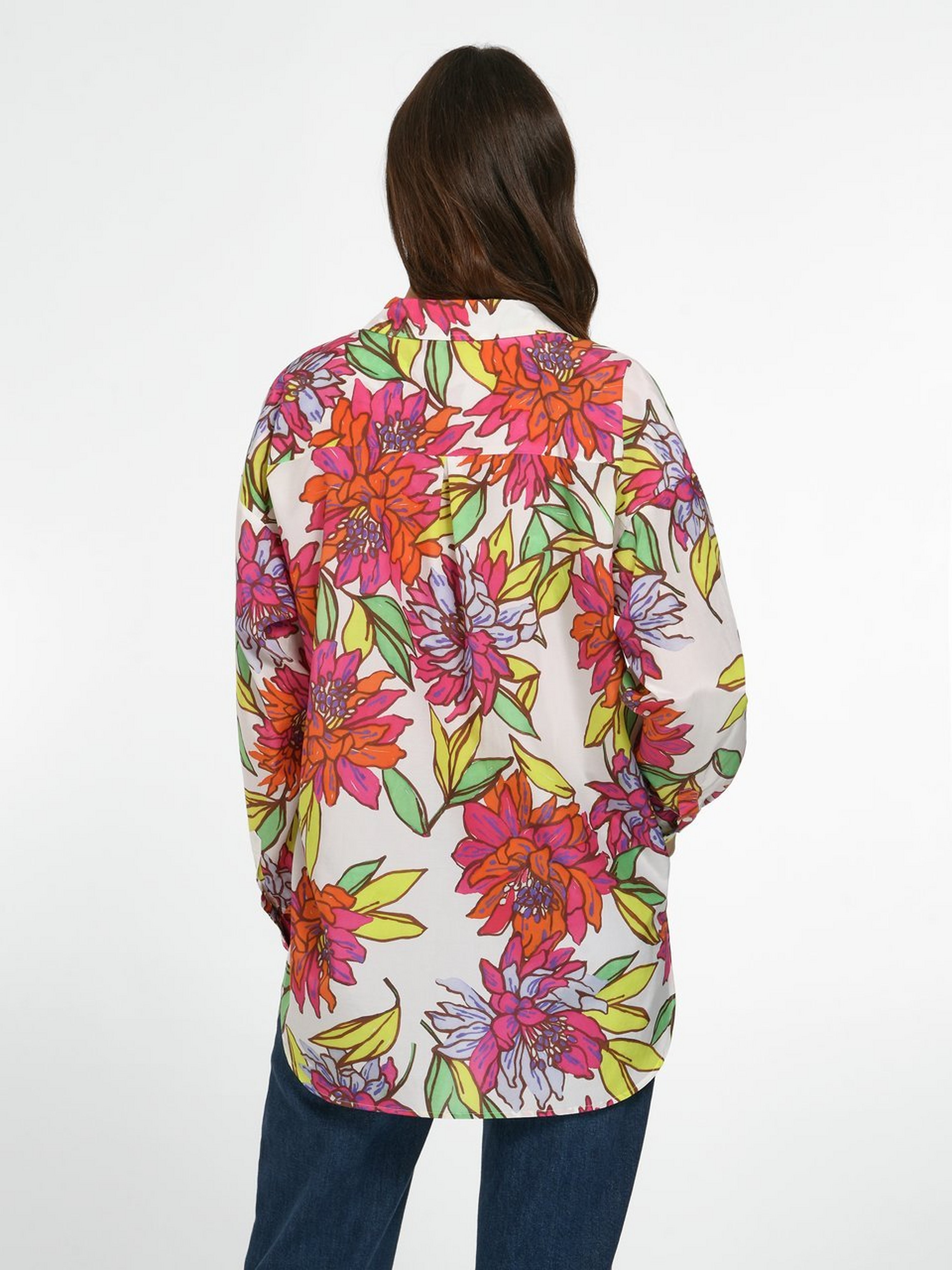 Long-Bluse im Oversized-Style