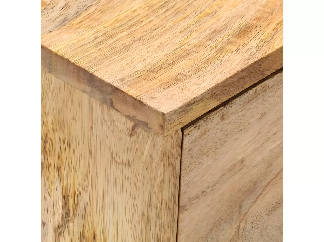Table de chevet 40x35x55 cm Bois de manguier solide