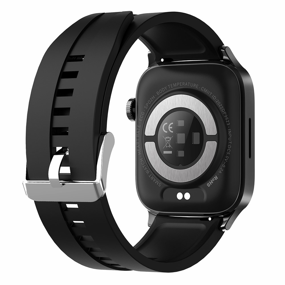 Fitness Tracker Smart Watch mit Blutsauerstoff- / Körpertemperatur- / Blutdruckmessung   EKG Funktion und 1.85