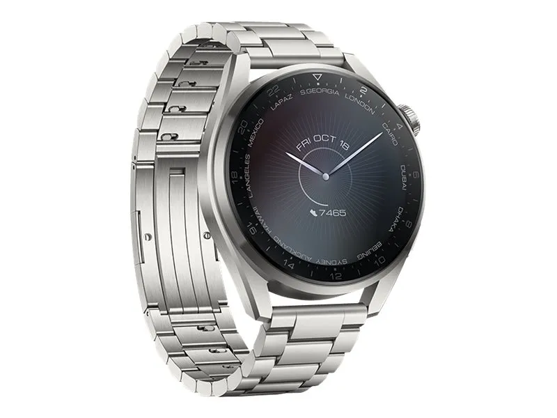 [OUTLET] - Huawei Watch 3 Pro - Elite Edition - 48 mm - sølv - smart ur med linkarmbånd - titanium - sølv - display 1.43