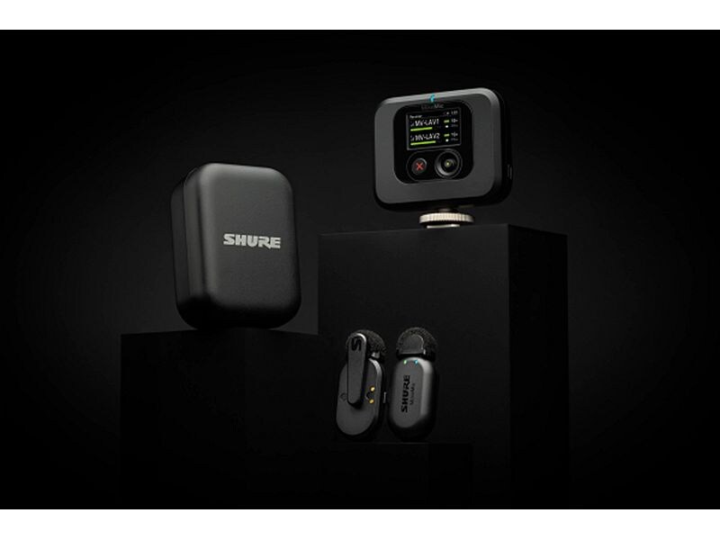Shure MoveMic Two Receiver Kit Set mit zwei Funk-Ansteckmikrofonen und Empfänge