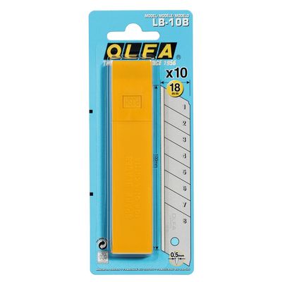 OLFA - Etui de 10 lames - pour cutter LB-10B - 18 mm