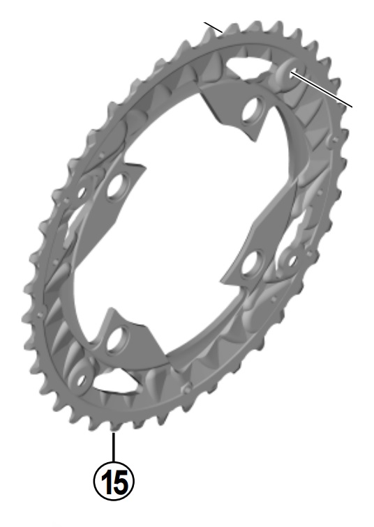 Shimano SLX klinge 40T Ø96mm