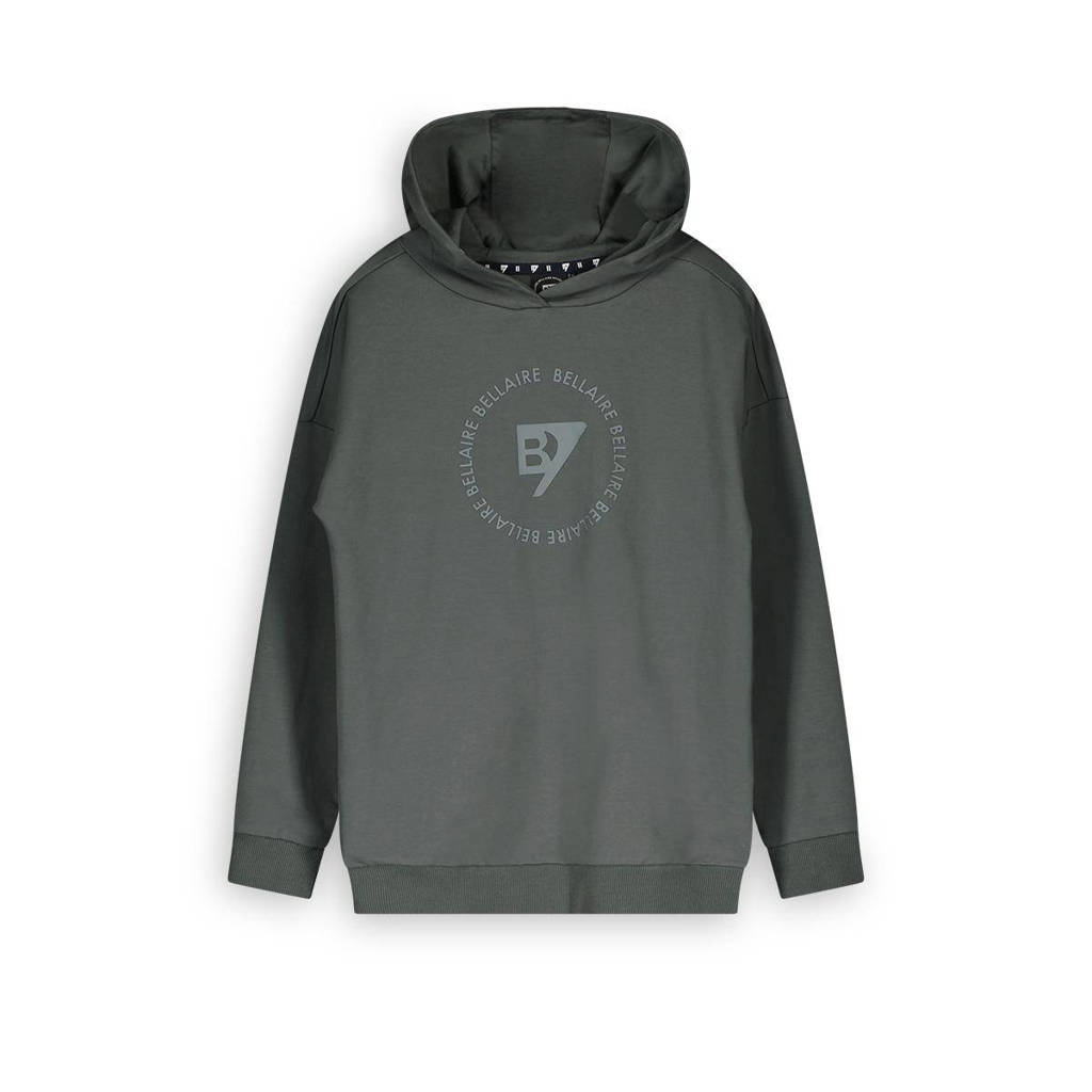 Bellaire hoodie met printopdruk grijs