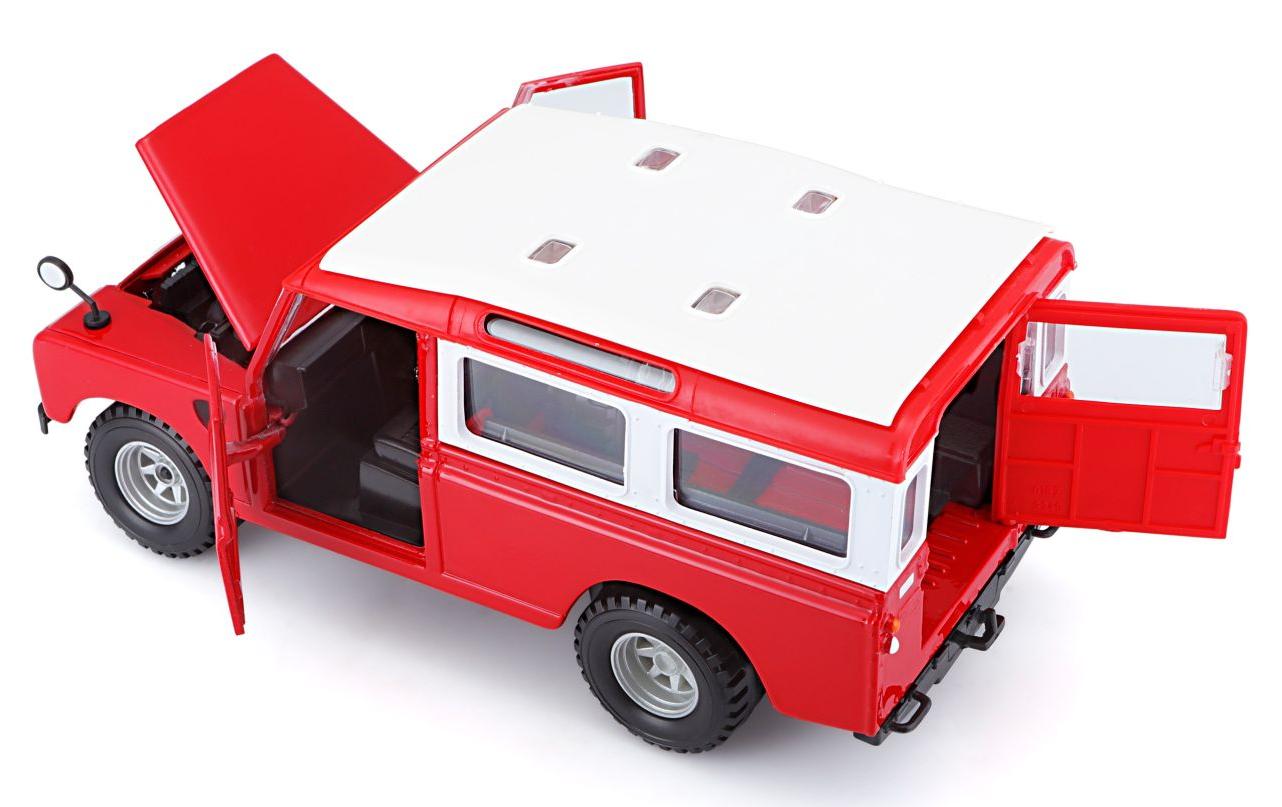 Land Rover Series II Rot 1:24Sammlermodell im Massstab 1:24