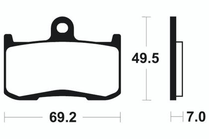 Plaquettes de freins Tecnium Performance métal fritté - MF282