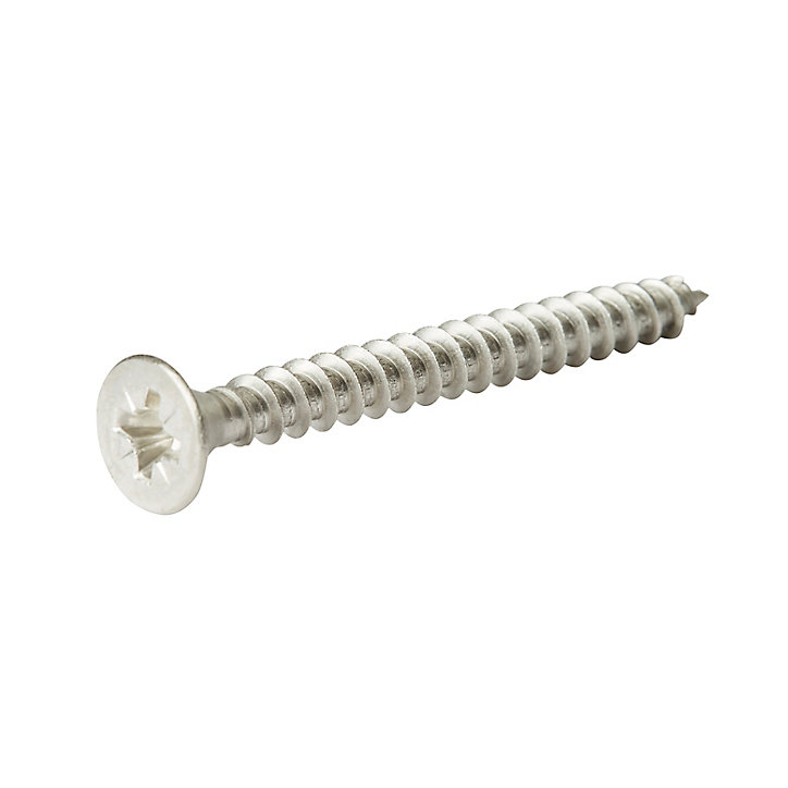 Vis à bois en acier inoxydable A2 pozidriv 6x60 mm - 20 pièces