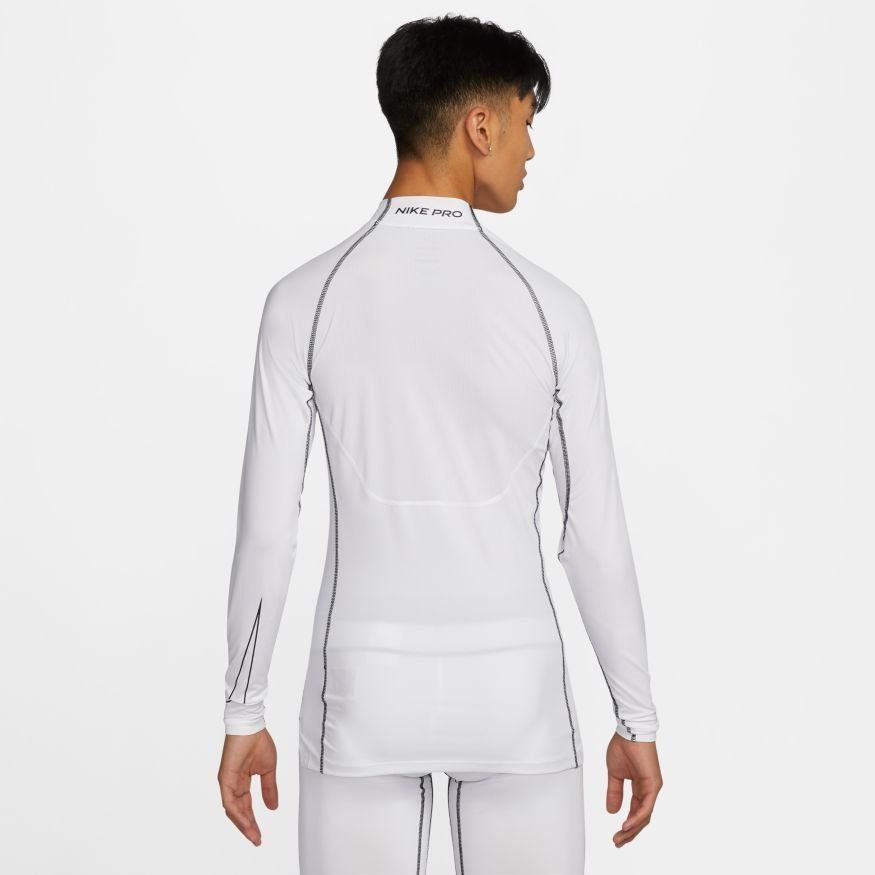 Nike Pro Top Dri-FIT Mock - Blanc/Noir