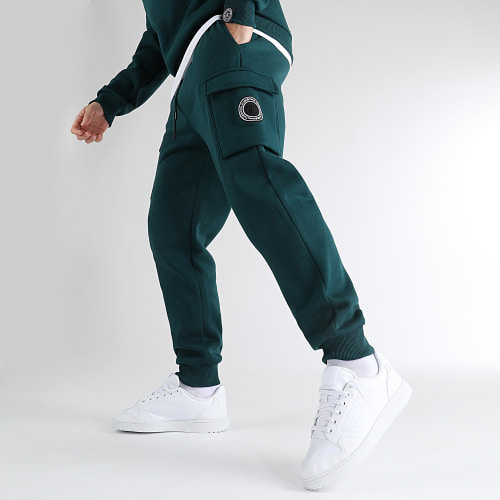 Ensemble Sweat Crewneck Et Pantalon Jogging 1113 1102 Vert Foncé