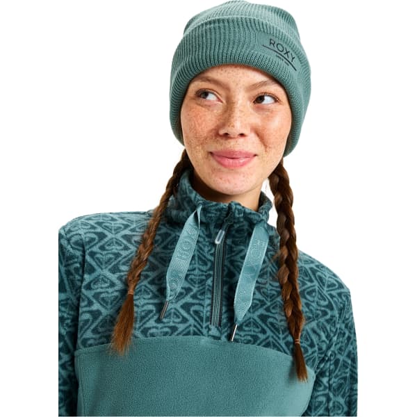 Sweat polaire ROXY SAYNA HALF ZIP SEA PINE ROXYGRAM TONAL