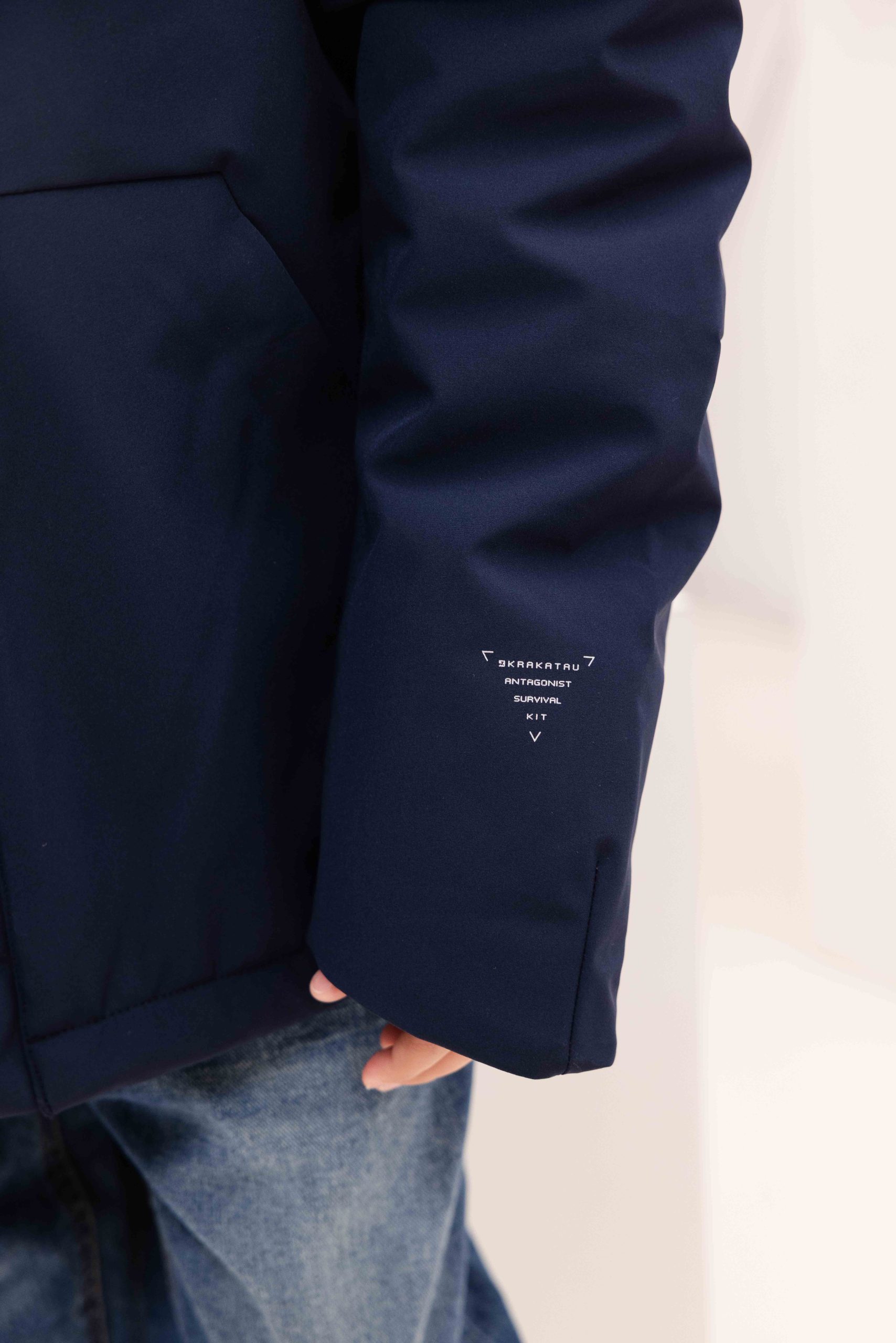 Krakatau Winterjas Kids Donkerblauw