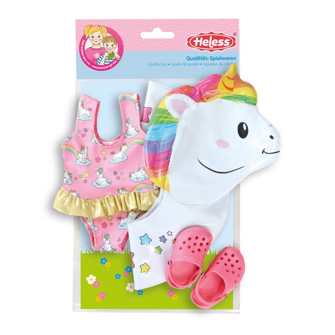 Puppenzubehör - Einhorn Schwimmset - Größe 35 - 45 cm