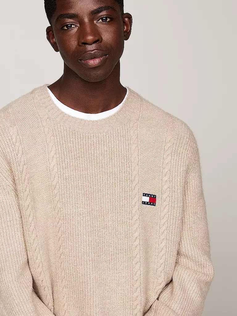 TOMMY JEANS Pullover beige