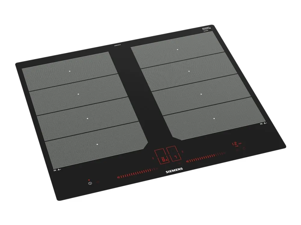 Siemens iQ700 EX601LXC1E - Induktions kogeplade - 4 plader - Niche - bredde: 56 cm - dybde: 50 cm - sort