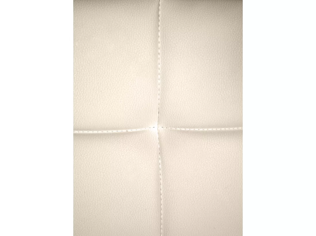 Chaise gondole - Similicuir & Métal noir mat - Crème - Canada B
