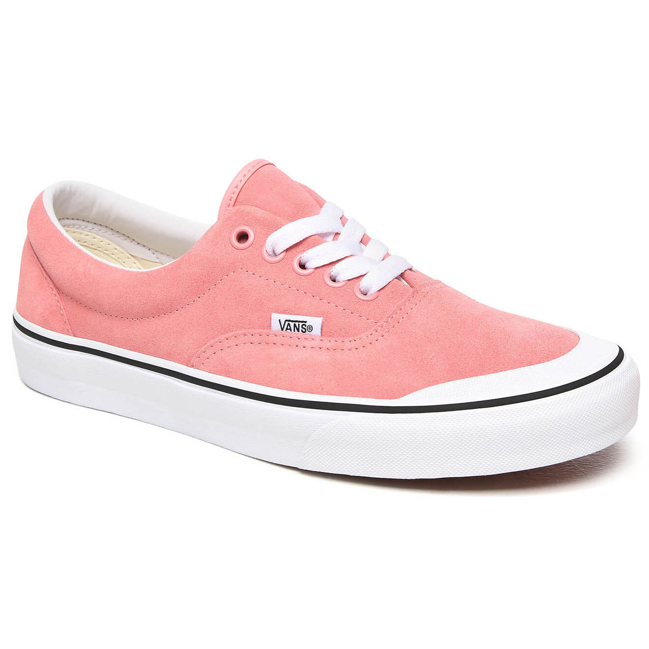 Vans Sneakers en Velours de Cuir Era TC roses