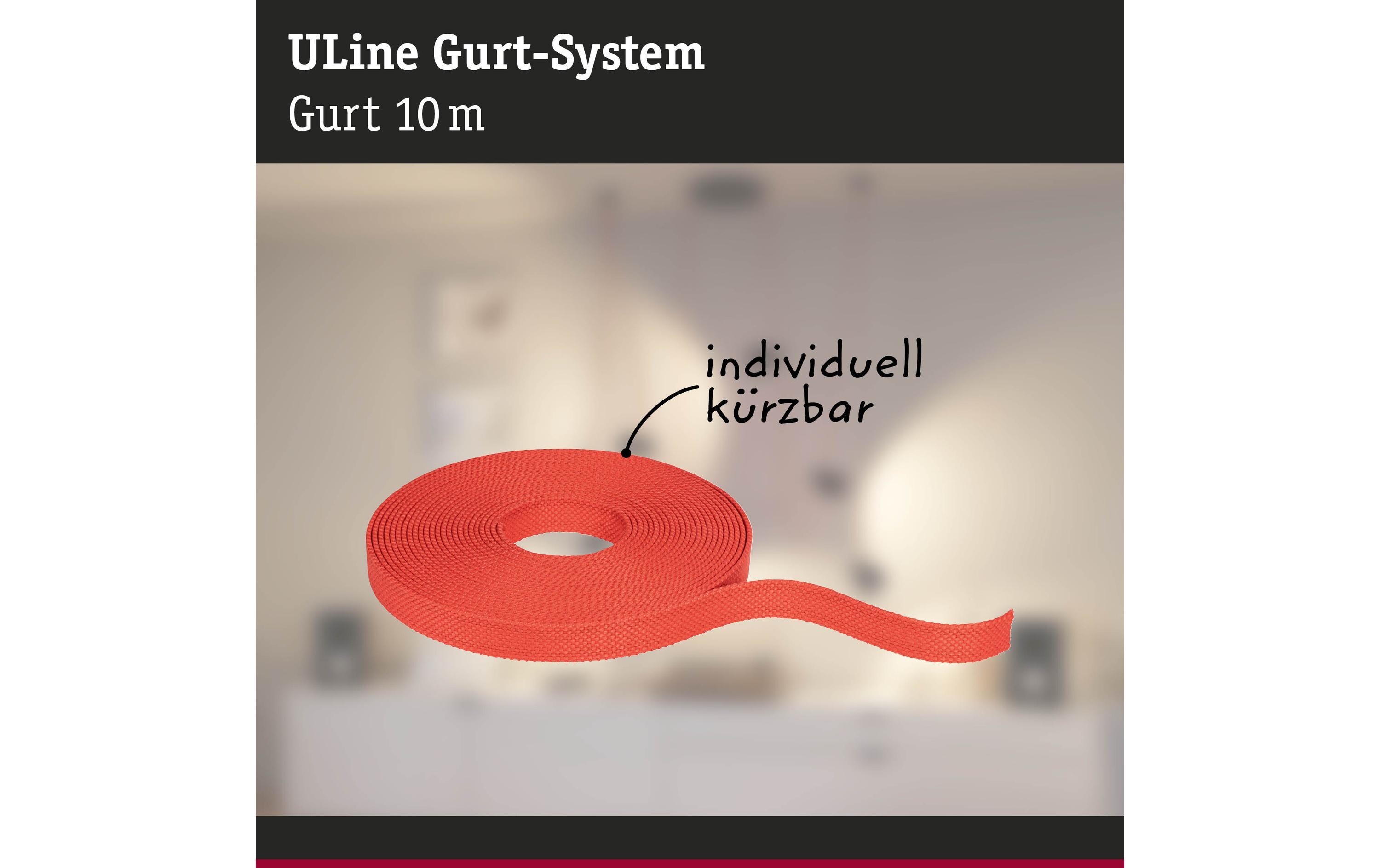 ULine Gurt 10 m, Dacron, OrangeGurt-System als eine innovative Lösung für einzigartige Lichterlebnisse