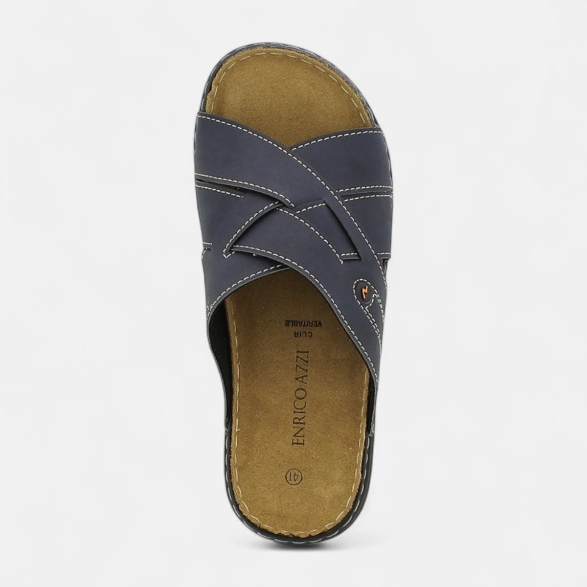 Mules Homme bleu marine