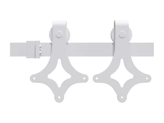 Porte coulissante et kit de quincaillerie 85x210 cm pin massif