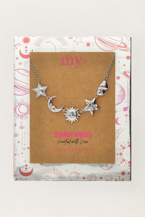 Starry ketting met verschillende bedels