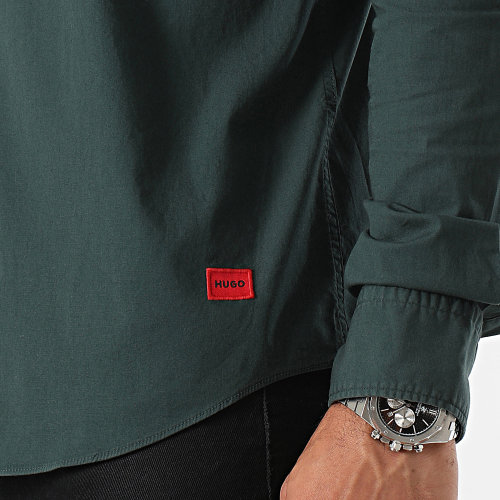 Chemise Manches Longues Ermo 50500216 Vert Bouteille